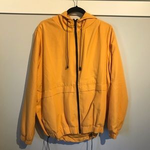 Yellow windbreaker!